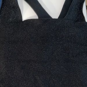 ALC shimmery black crop top. Super cute and comfortable!